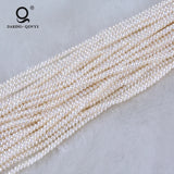 Daking Cultured Button Pearl Strands Jewelry 2.5-3mm 16 Inches