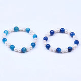 Freshwater Pearl Bracelet with Faceted Stone