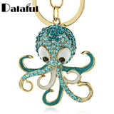 Octopus Keychain Keyring Crystal Ocean Animal Purse Handbag Bags Pendant