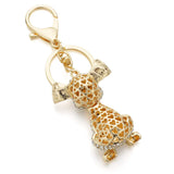 Dalmatian Dog Crystal HandBag Pendant Keyring Holder Women K309