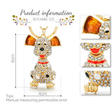 Dalmatian Dog Crystal HandBag Pendant Keyring Holder Women K309