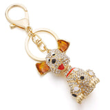 Dalmatian Dog Crystal HandBag Pendant Keyring Holder Women K309
