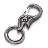 Metal Enamel Flame Key Chain Ring Holder Gift for Men and Women