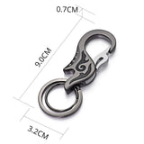 Metal Enamel Flame Key Chain Ring Holder Gift for Men and Women