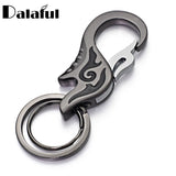 Metal Enamel Flame Key Chain Ring Holder Gift for Men and Women