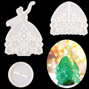 Resin Jewelry Display Mold for Earrings Necklaces Rings