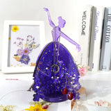 Dancing Girl Jewelry Holder Resin Mold DIY Pendant Crafting Epoxy Casting Tool