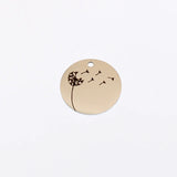 Dandelion Charm Laser Engrave Pendant Stainless Steel DIY Jewelry