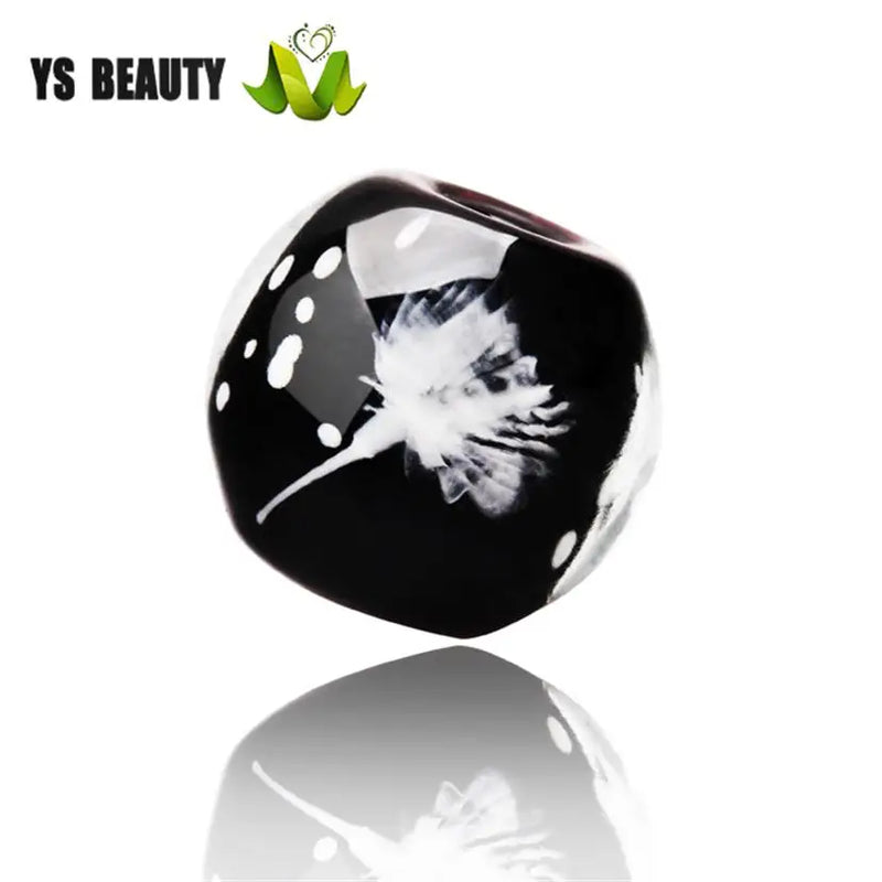 Dandelion Glass Bead for DIY Jewelry Making