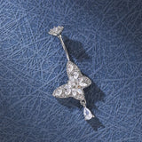 Butterfly Stainless Steel Navel Ring Piercing Jewelry