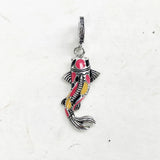 Colorful Koi Fish 925 Sterling Silver Pendant