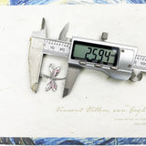 Pink Dragonfly Dangle Charm Pendant 925 Sterling Silver Jewelry