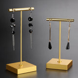 Dangle Earrings Stand Jewelry Display T-Bar Holder Stand Rack Metal Silver