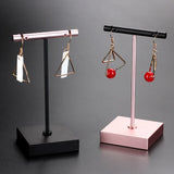 Dangle Earrings Stand Jewelry Display T-Bar Holder Stand Rack Metal Silver