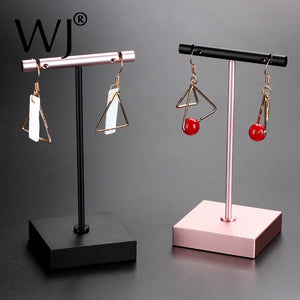 Dangle Earrings Stand Jewelry Display T-Bar Holder Stand Rack Metal Silver