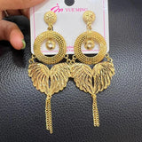 Tassel Ethiopian Dubai Dangle Earrings for Brazilian Weddings