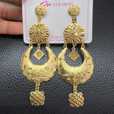 Tassel Ethiopian Dubai Dangle Earrings for Brazilian Weddings