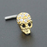 Butterfly Nose Ring 20G Surgical Steel CZ Heart Dangle Nose Stud
