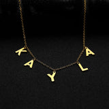 Dangle Name Necklace Personalized Initial Choker Name Jewelry