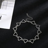 Danlery Hollow Sweet Love Heart Choker Necklace Statement