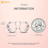 925 Silver Woolen Call Cat Earrings