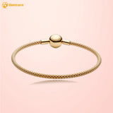 925 Silver Bracelet Moments Mesh Bracelet for Women Jewelry
