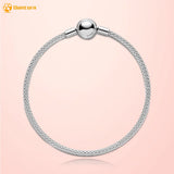 925 Silver Bracelet Moments Mesh Bracelet for Women Birthday Gift