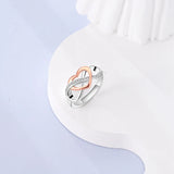 925 Silver Eternal Infinite Love Ring Women Jewelry Gift