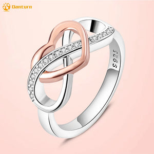 925 Silver Eternal Infinite Love Ring Women Jewelry Gift