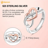 925 Silver Eternal Infinite Love Ring Women Jewelry Gift