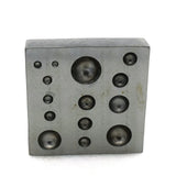 Metal Square 80*80*20mm Steel Jewelry Forming Doming Tool