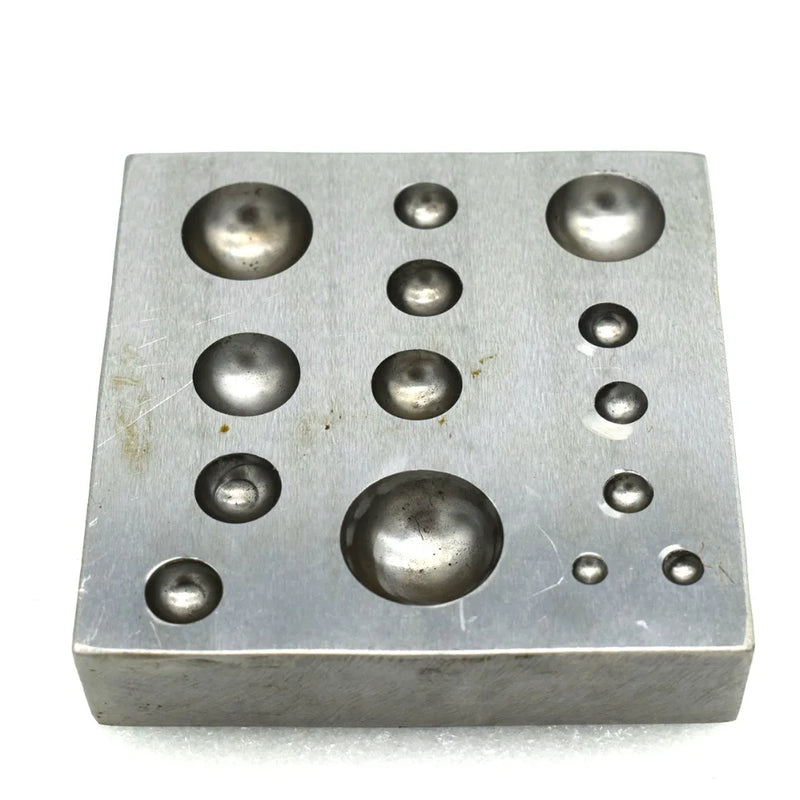 Metal Square 80*80*20mm Steel Jewelry Forming Doming Tool