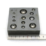 Metal Square 80*80*20mm Steel Jewelry Forming Doming Tool