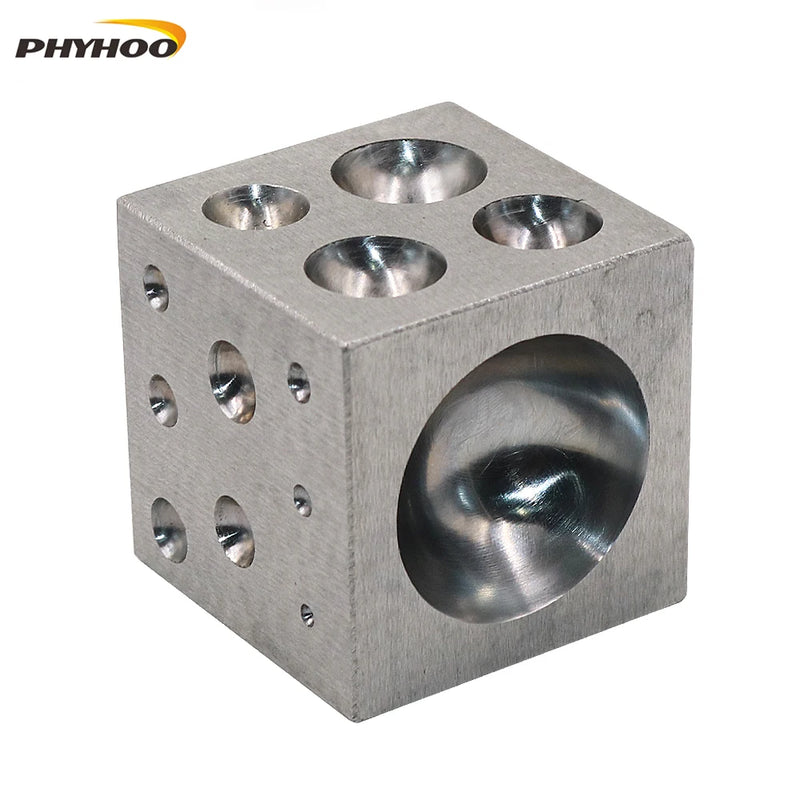 Dapping Block Square with Polished Cavities Punching Tool