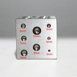 Dapping Block Square with Polished Cavities Punching Tool