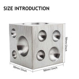 High Carbon Steel Dapping Block with 18 Round Cavities for Jewelry Making