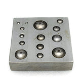 Metal Doming Punch Block Silver Jewelry Forming Tool