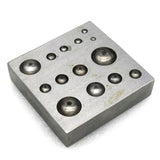 Metal Doming Punch Block Silver Jewelry Forming Tool