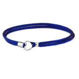 Heart Buckle Cord Bracelet Sterling Silver Jewelry