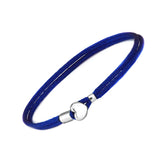 Heart Buckle Cord Bracelet Sterling Silver Jewelry