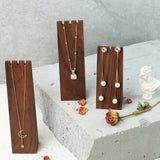 Luxury Walnut Wood Jewelry Display Stand