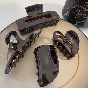 Dark Coffee Hair Claws Acetic Acid Hair Clip