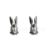 Retro Punk Rabbit Earrings 925 Sterling Silver