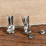 Retro Punk Rabbit Earrings 925 Sterling Silver