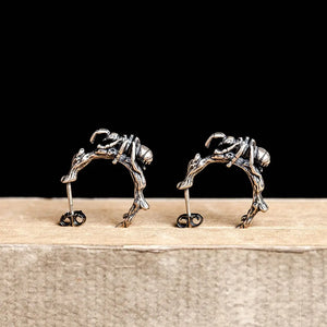 Dark Dream S925 Ants on the Tree Earrings