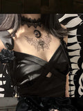 Gothic Punk Lolita Moon Pendant Choker Necklace
