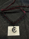 Gothic Punk Lolita Moon Pendant Choker Necklace
