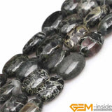 Natural Oval Rhyolite Kambaba Jaspers Beads for Jewelry Making