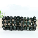 Green Tortoise Shell Feng Shui Bracelet Hetian Qing Jade Men Women