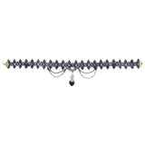 Dark Lolita Punk Gothic Lace Choker Necklace